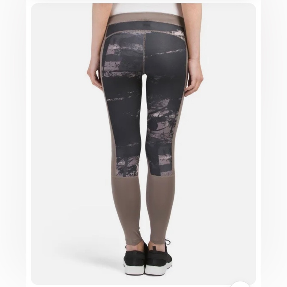 Adidas Climalite Techfit Colorblock Leggings - Tan/Black